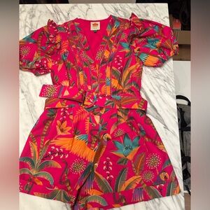 Farm Rio Macaw Romper